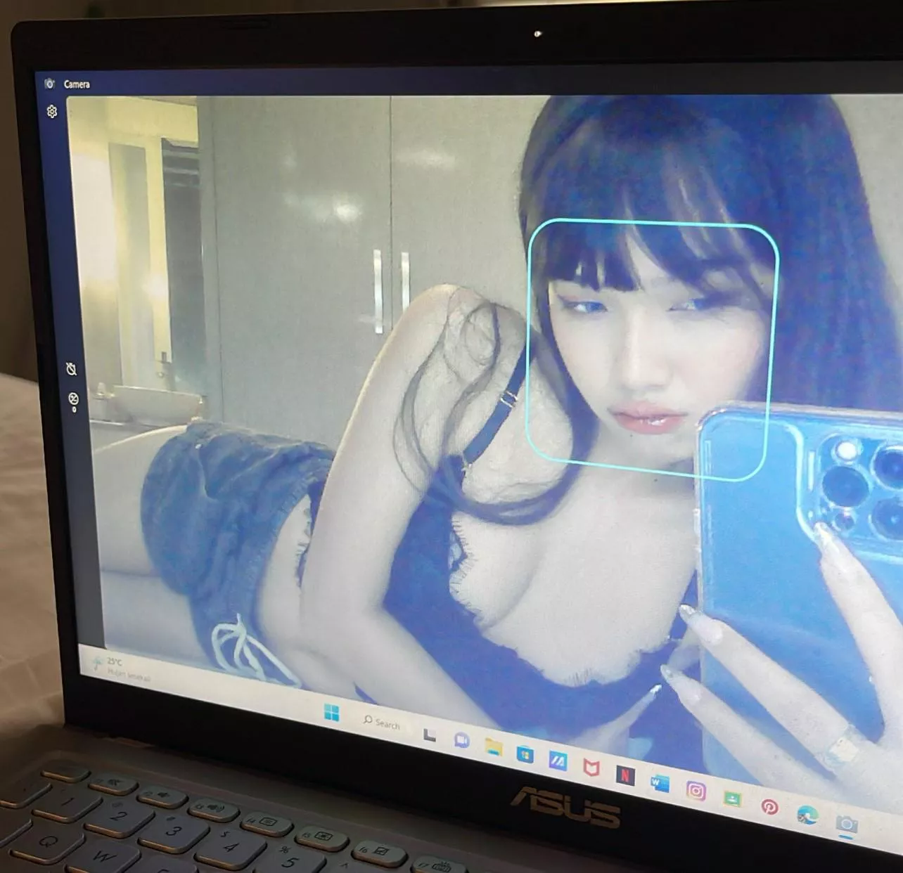 Laptop camera quality is so retro lookin