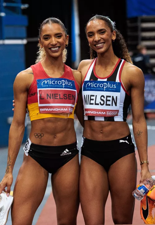 Laviai and Lina Nielsen - British sprinters