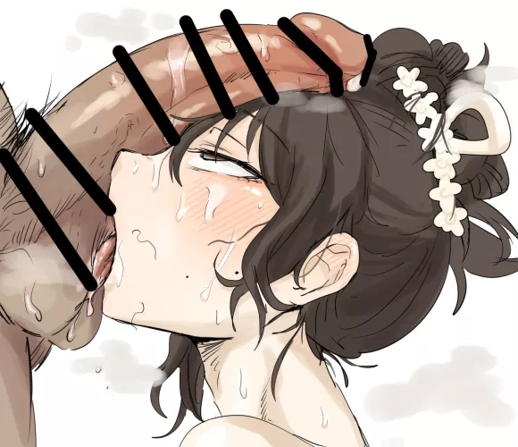 ngh I-I might cum just from the musky, sweaty scent coming from Master's cock...