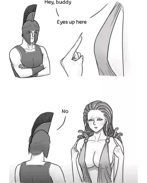 Not Going to Turn to Stone Today Mo- I mean Medusa