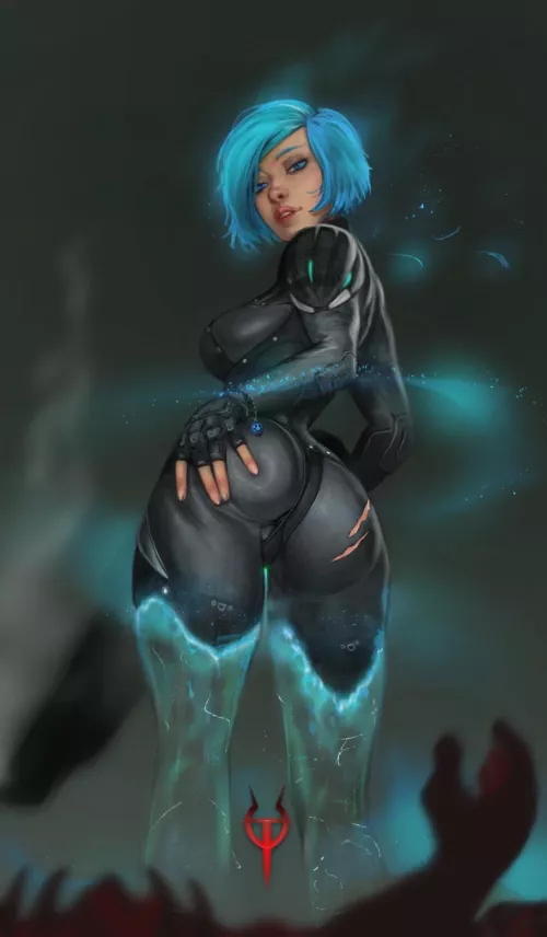 Nyx bodysuit ass (DanceAgainArt) [Quake Champions]