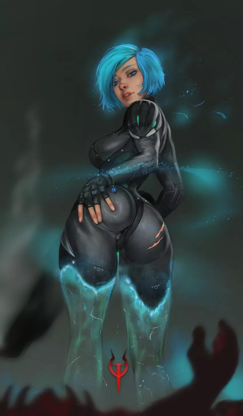 Nyx bodysuit ass (DanceAgainArt) [Quake Champions]