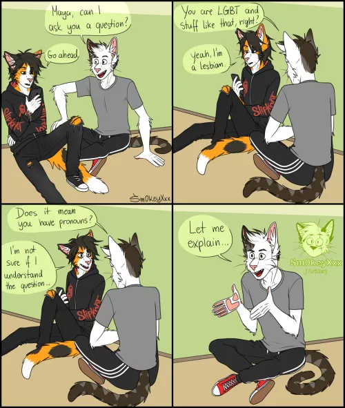 Pronouns (art by me)