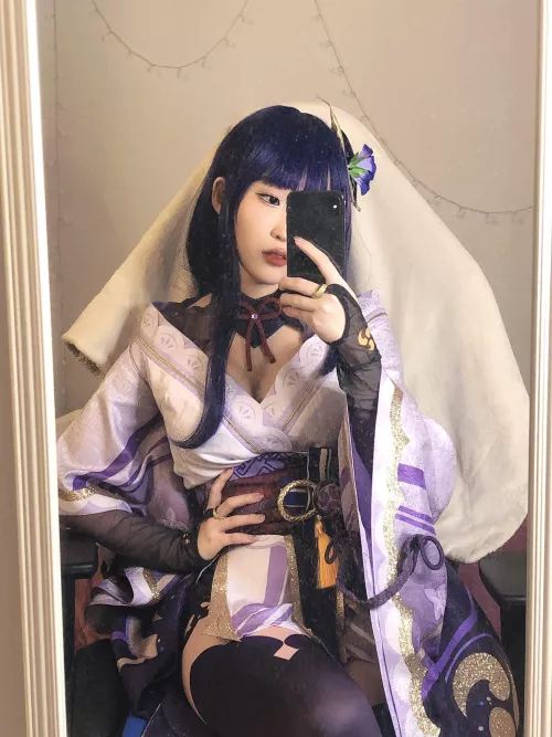 Raiden Shogun cosplay (genshin_impact) by @sarwaah on X