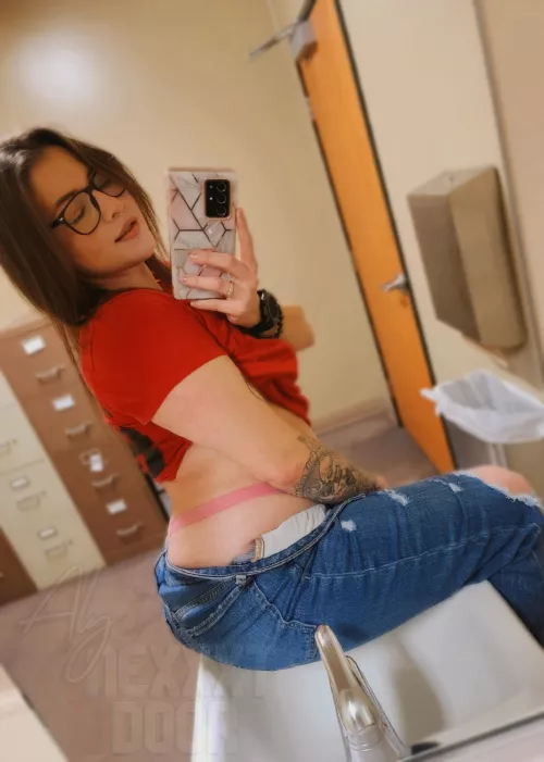 Ready to be bent over in front of the mirror