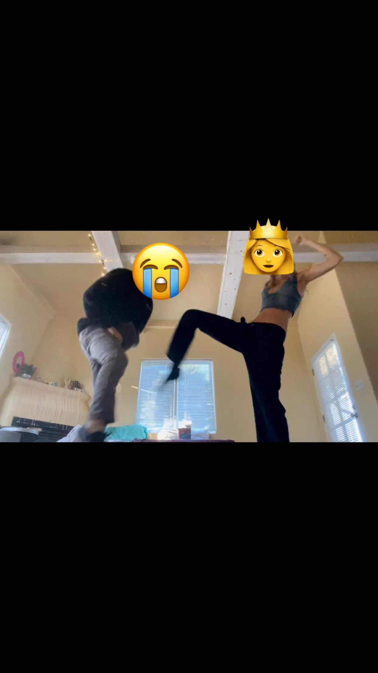 Right in the balls 💕