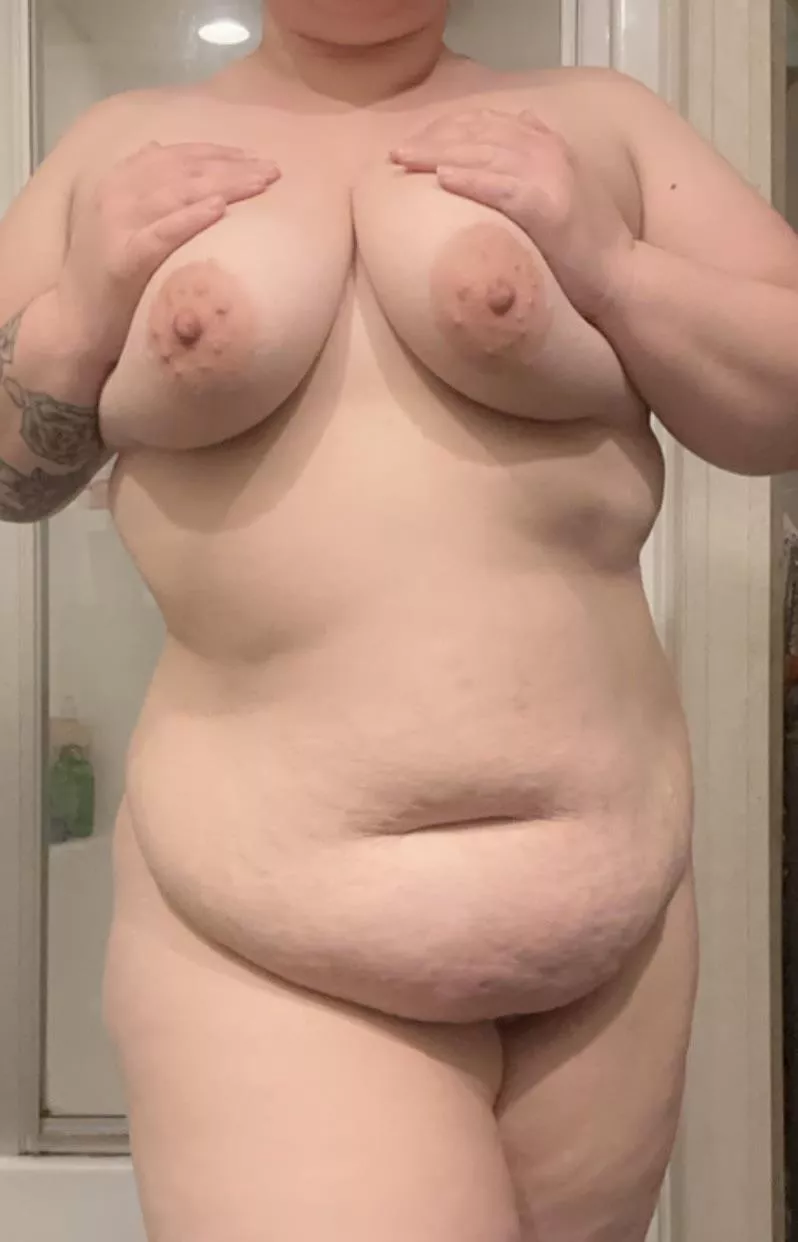 So stuffed. My belly is hanging so much lower lately