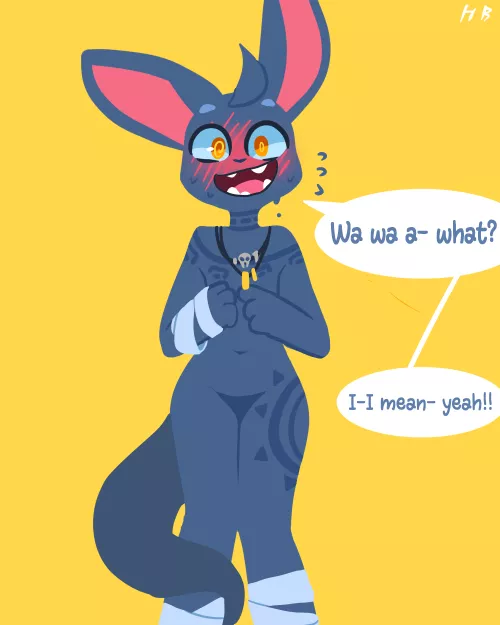 The first time he was asked out./ art by me