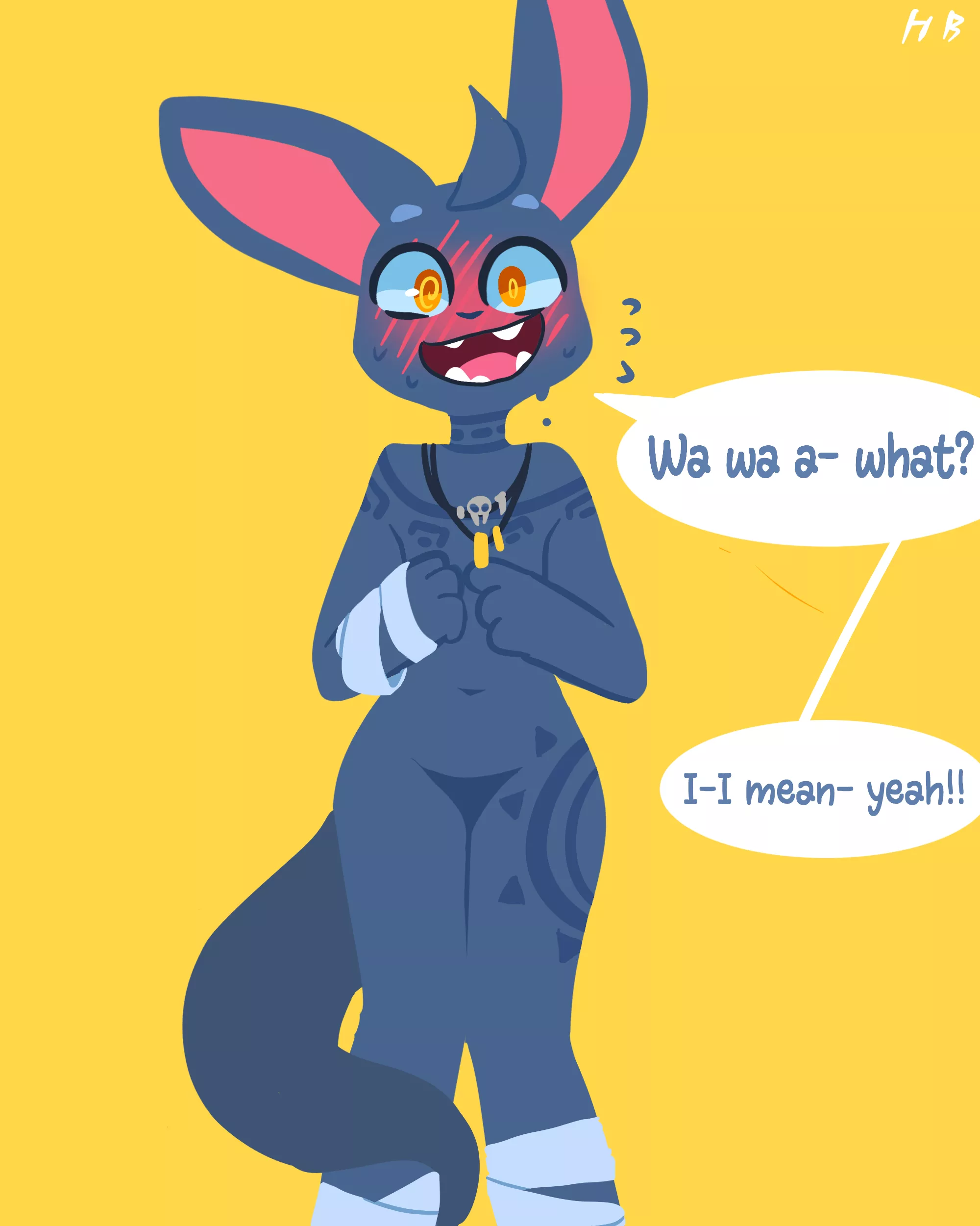 The first time he was asked out./ art by me