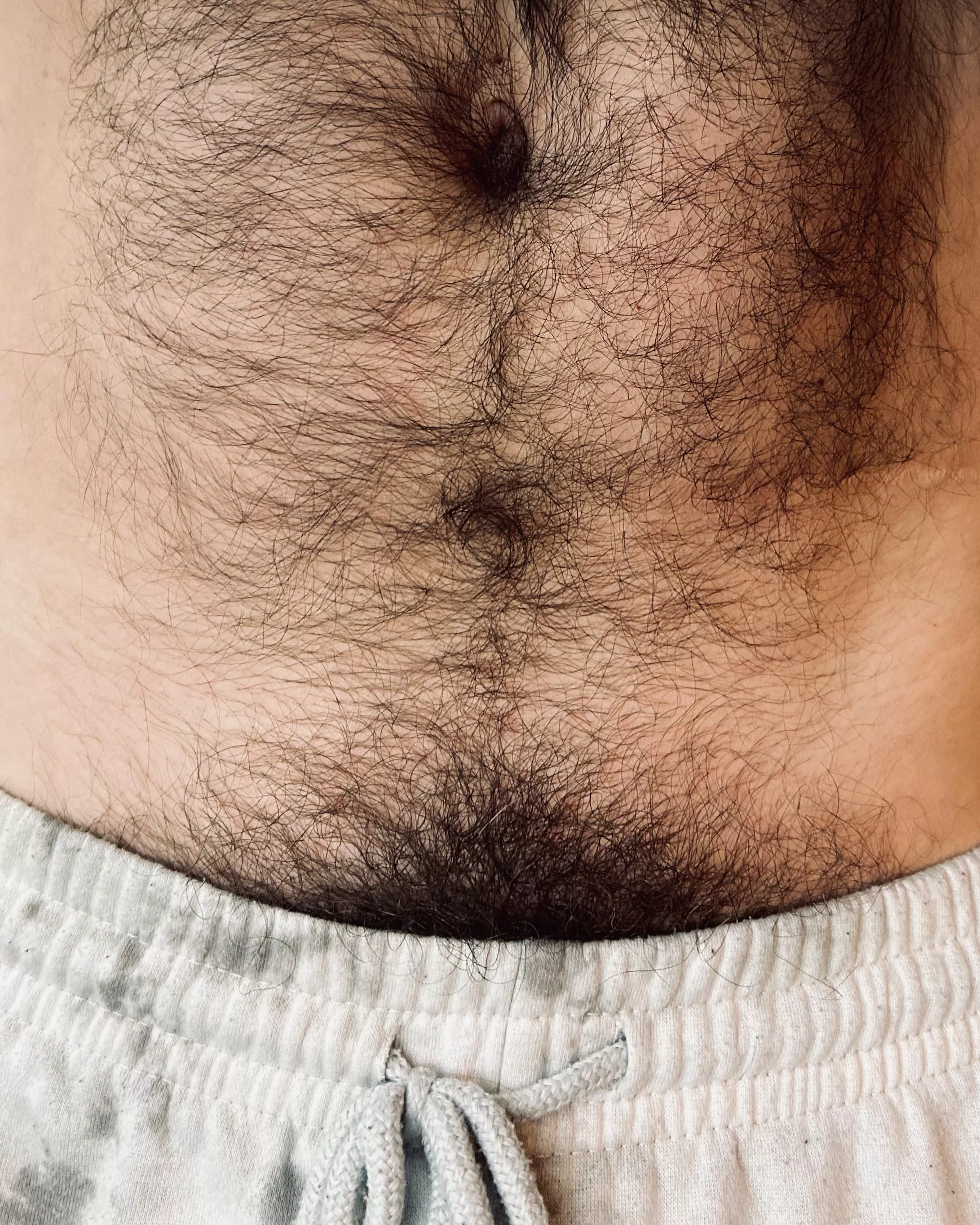 There's no containing all this bush in my sweatpants...