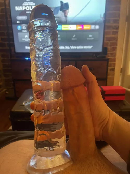 This new dildo is a bit of a stretch