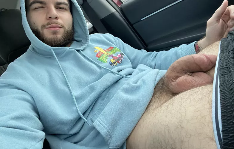 Watch out big white cock on the road😇24