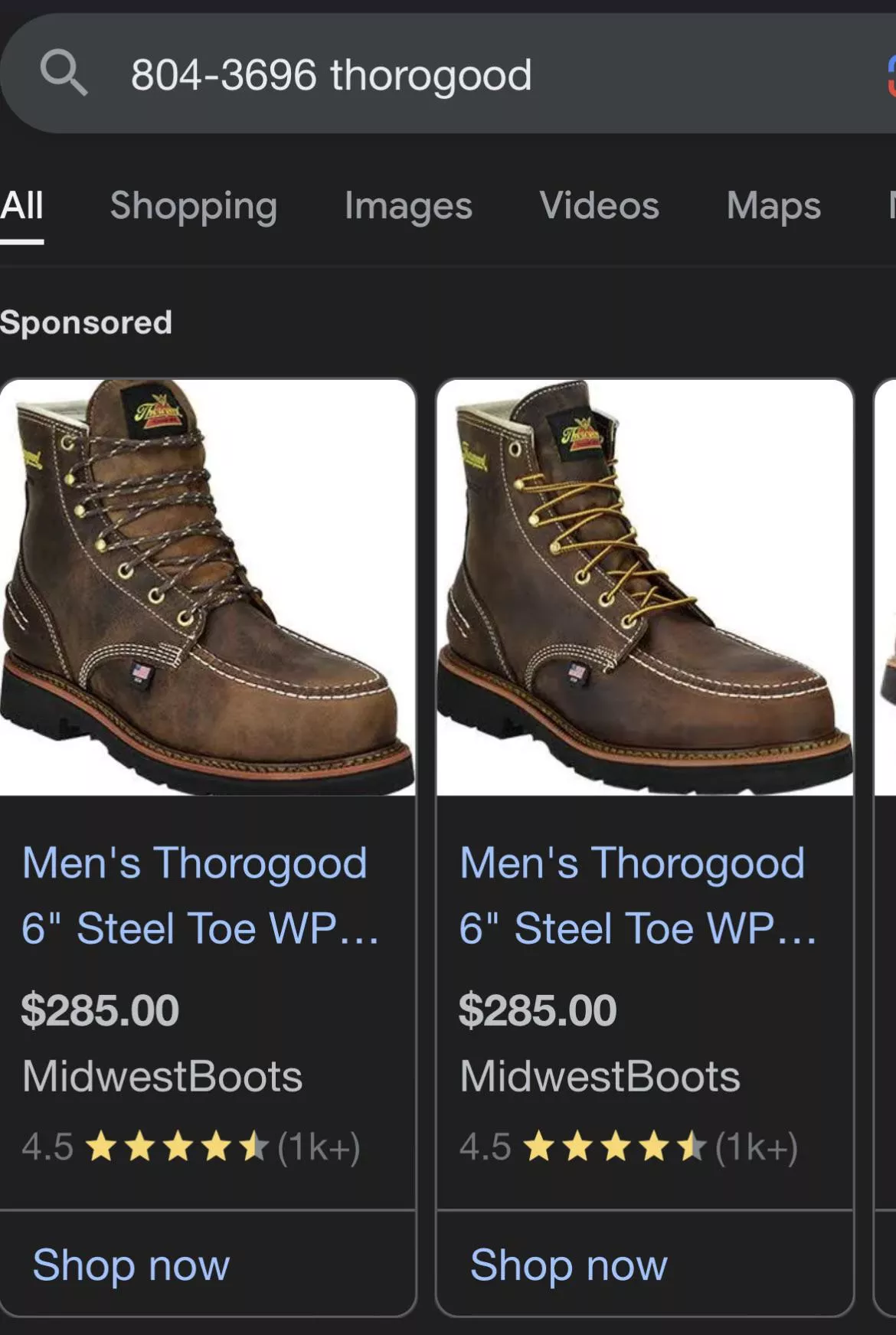 What’s the difference between these two Thorogoods? Both advertised as 804-3696 and they have the same exact description on Midwest Boots.