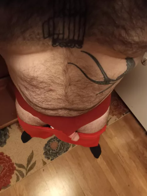 Woke up with half a hard on falling out the leg of my Hanes. Come drain your daddy's balls while he waits for the coffee, son.