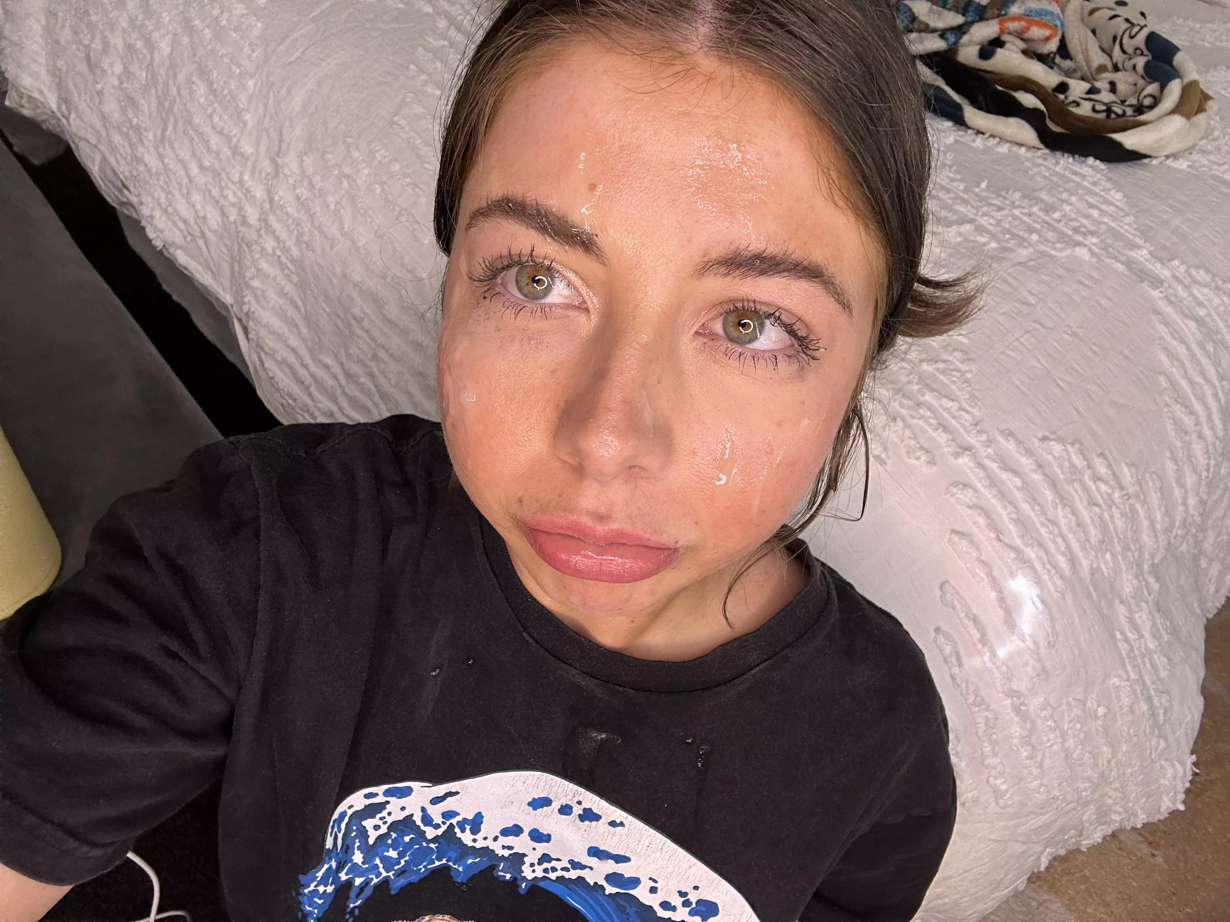And I said. Fuck it, cum on my face