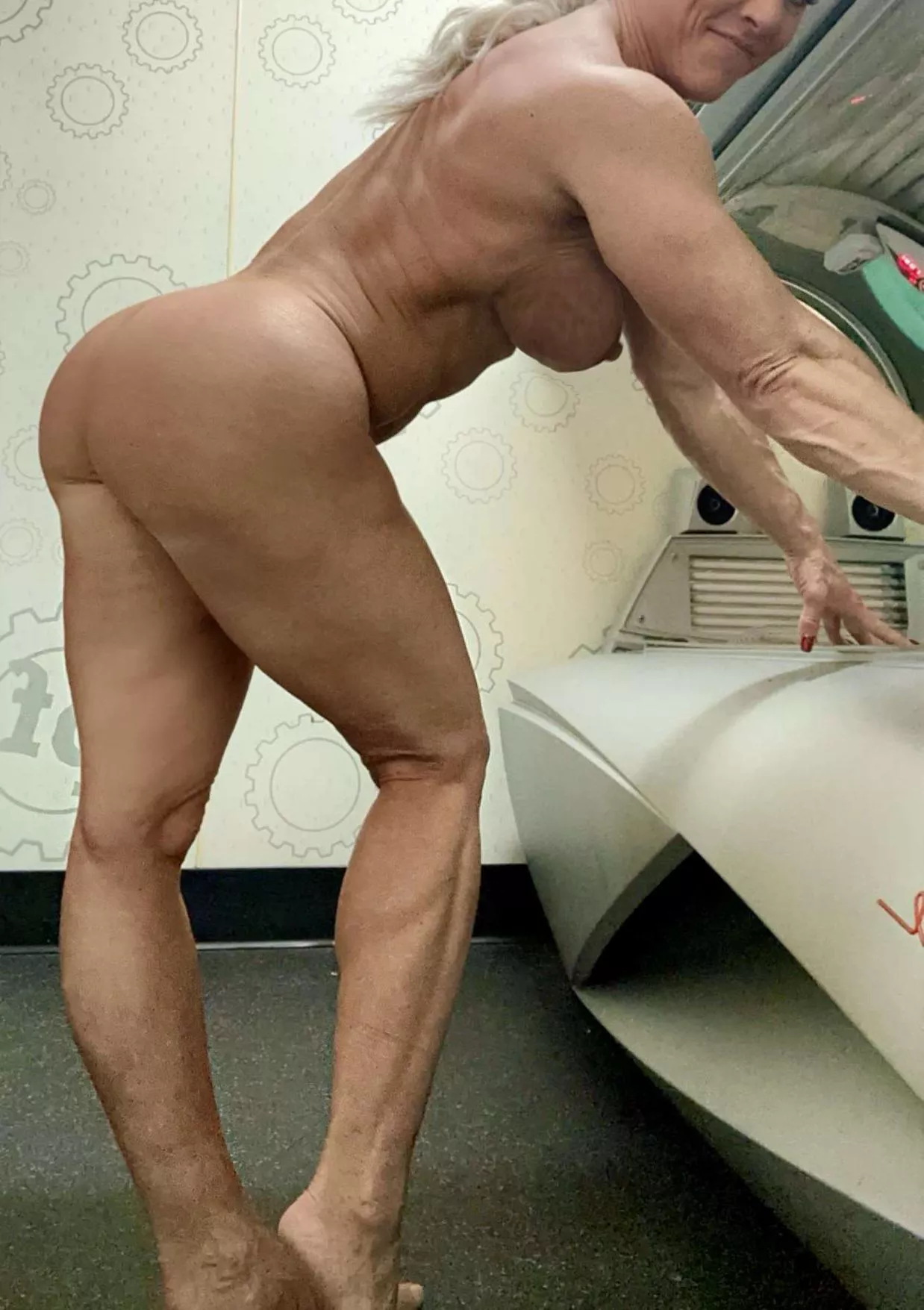 Bend me over this tanning bed