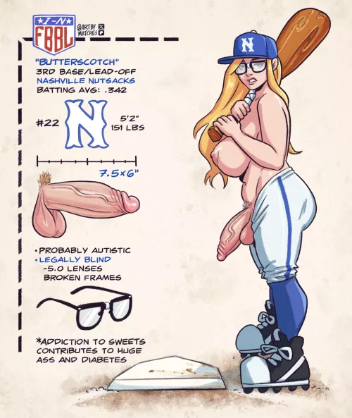 Blind with bubble butt [ArtByMatches]