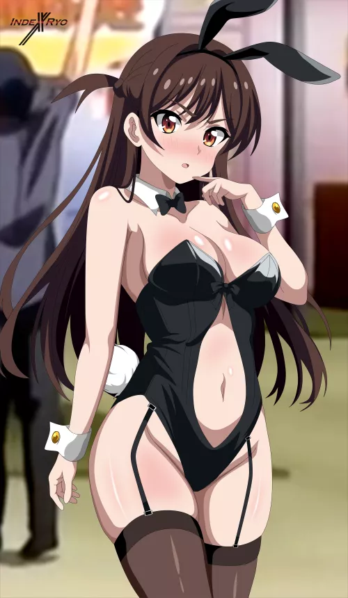 Chizuru Mizuhara Showing Off Her Body In A Bunny Girl Cosplay (Rent A Girlfriend)