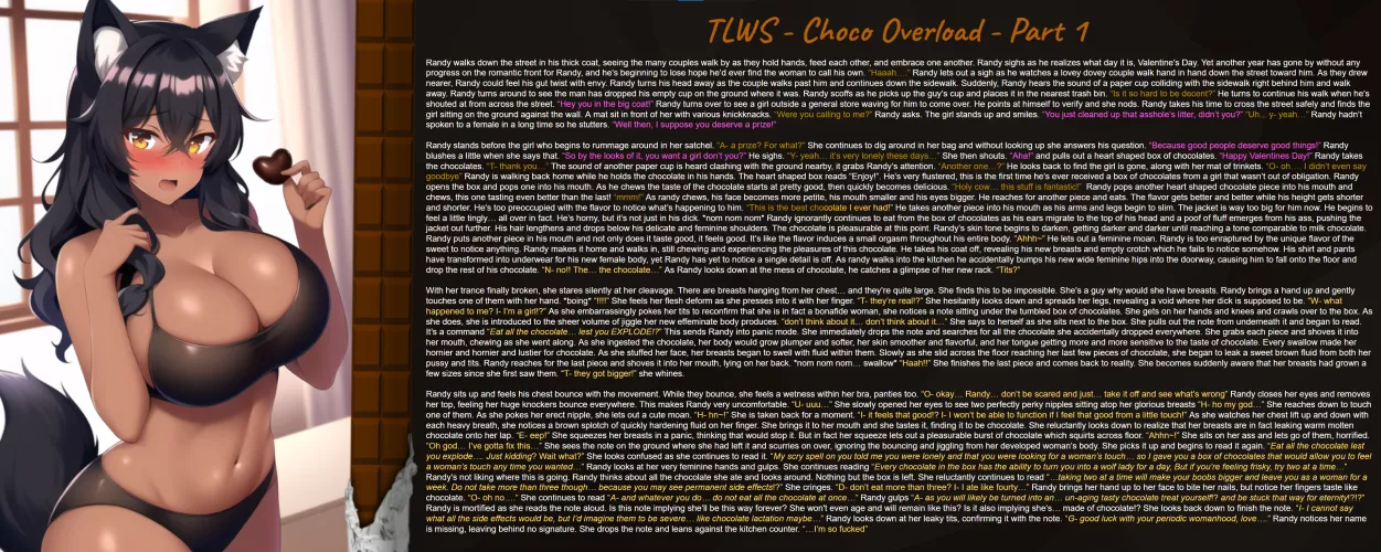 Choco Overload By SullenSpace (MTF Wolf girl)