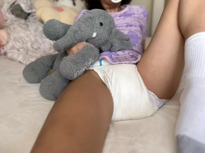 definitely didn’t flood my diaper in the middle of the night 💭