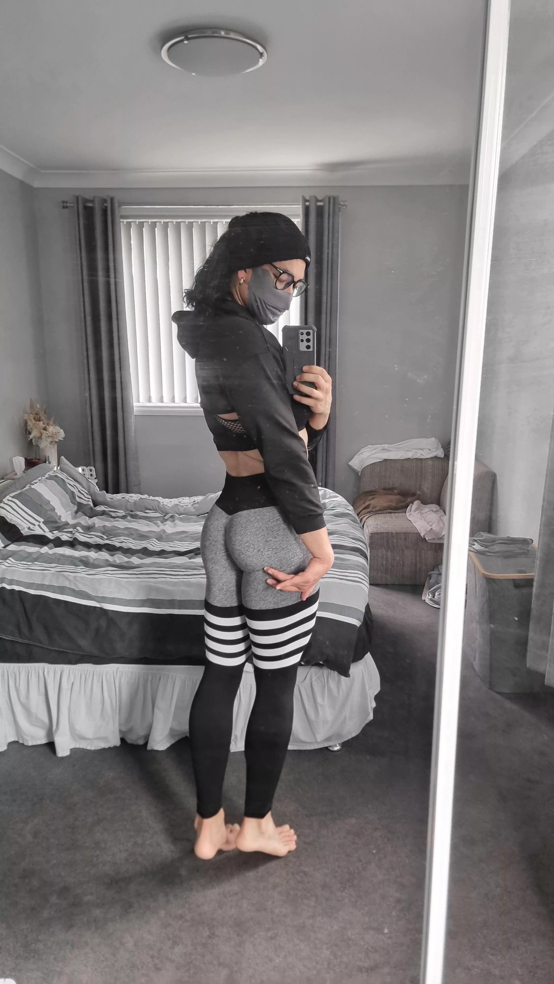 Feeling cute after gym today 😋