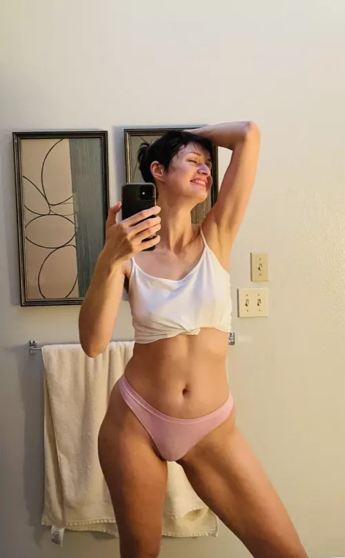 Forty year old and happy