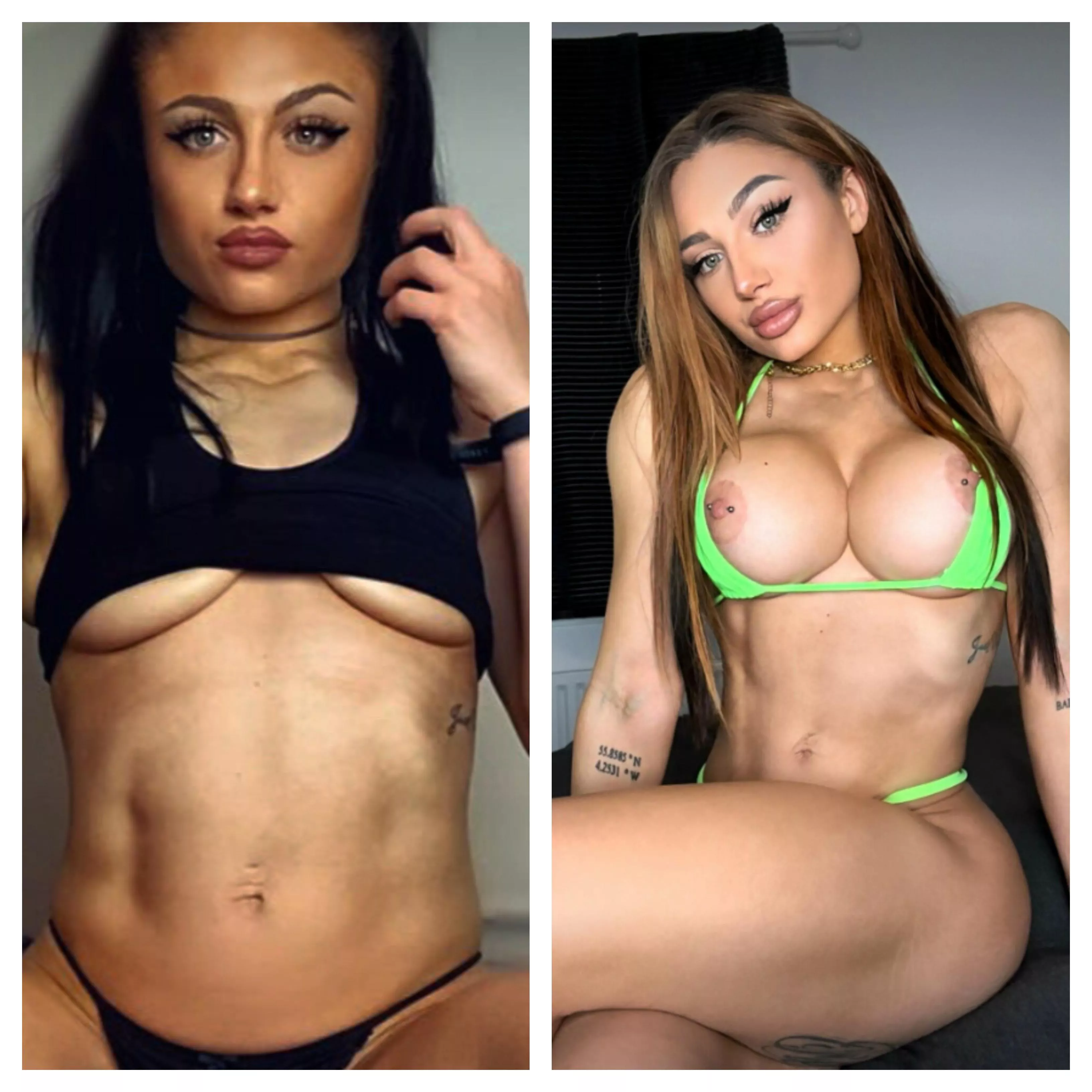 from insecure flat girl - to confident bimbo slut