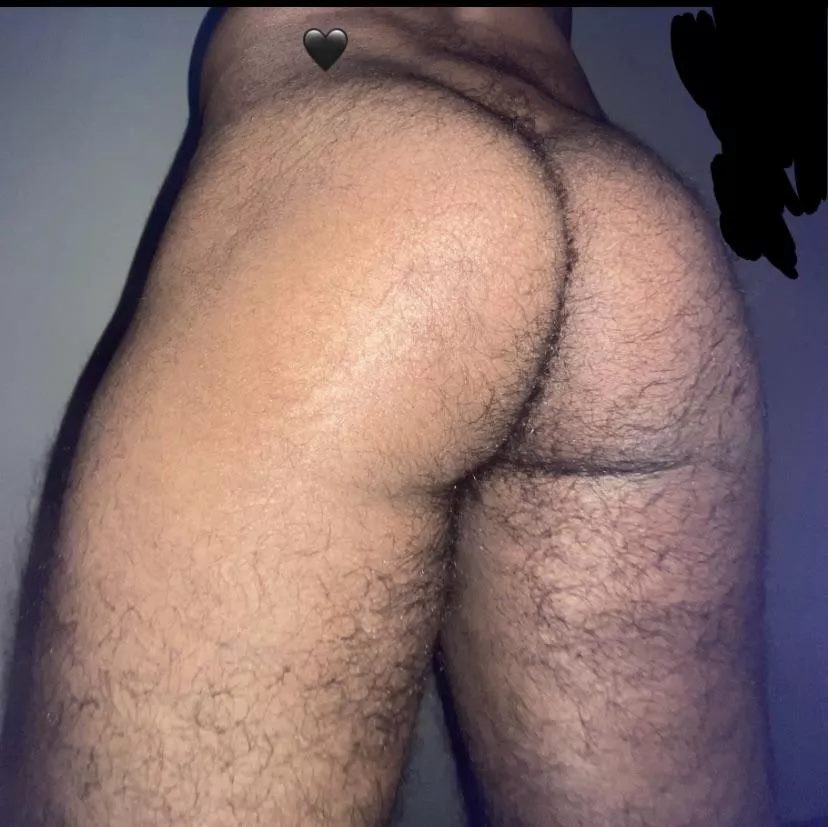 Hairy man ass