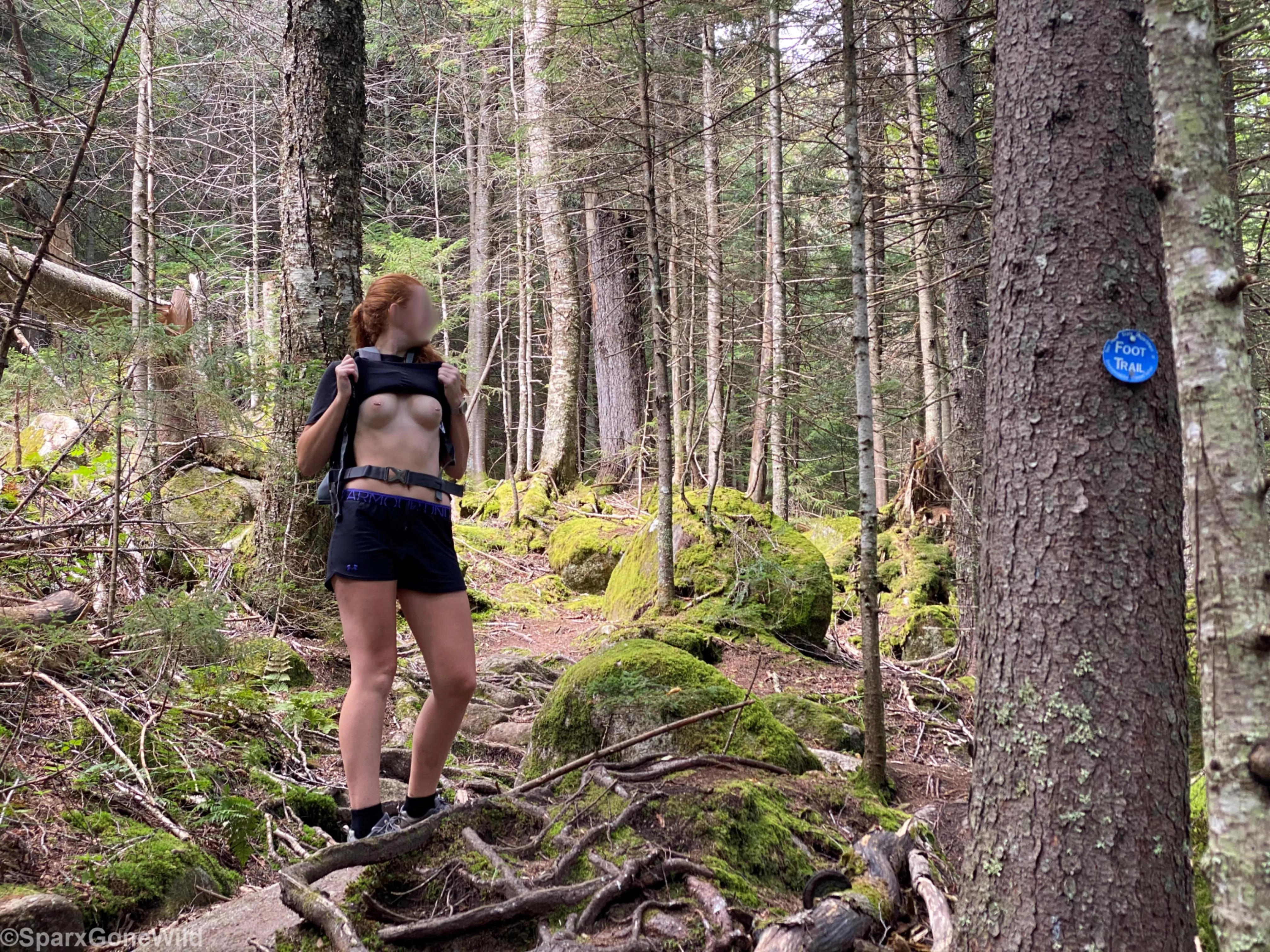 Showing off on the trail