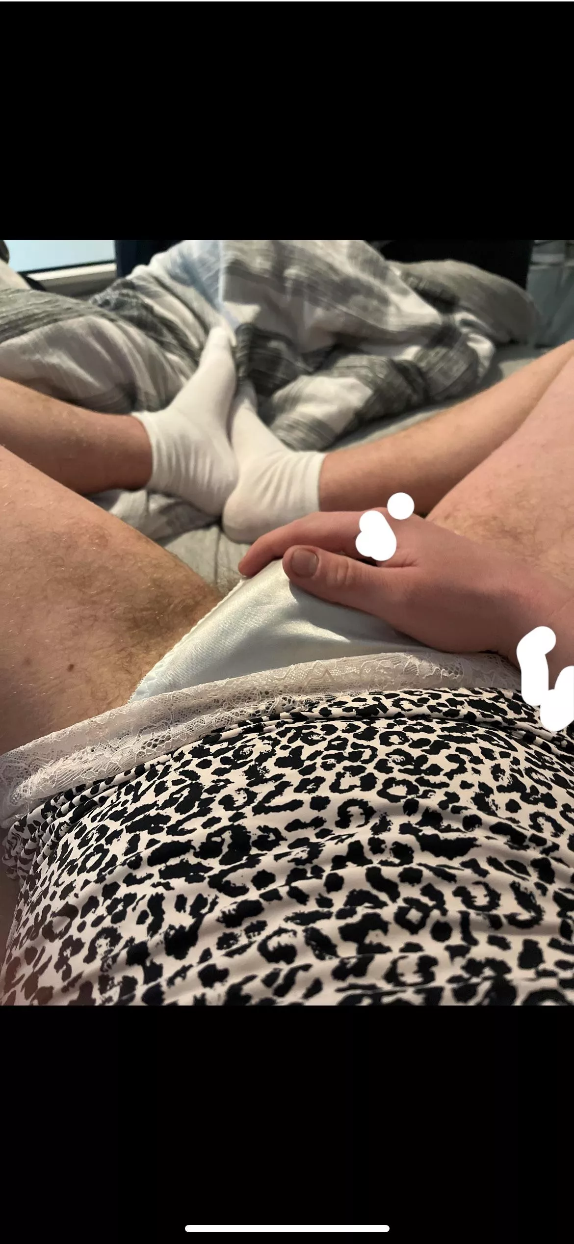 Silky thong and nighty feel so sexy 