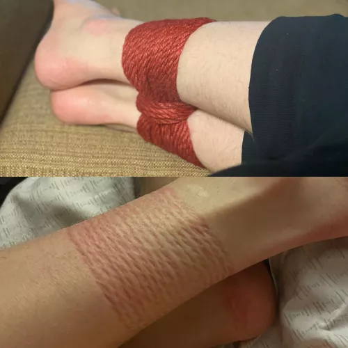 The rope markings afterwards are always my favorite.