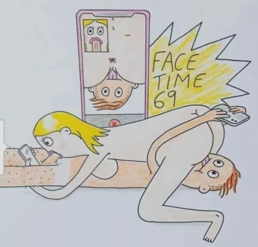 The video chat screen has me ugly laughing