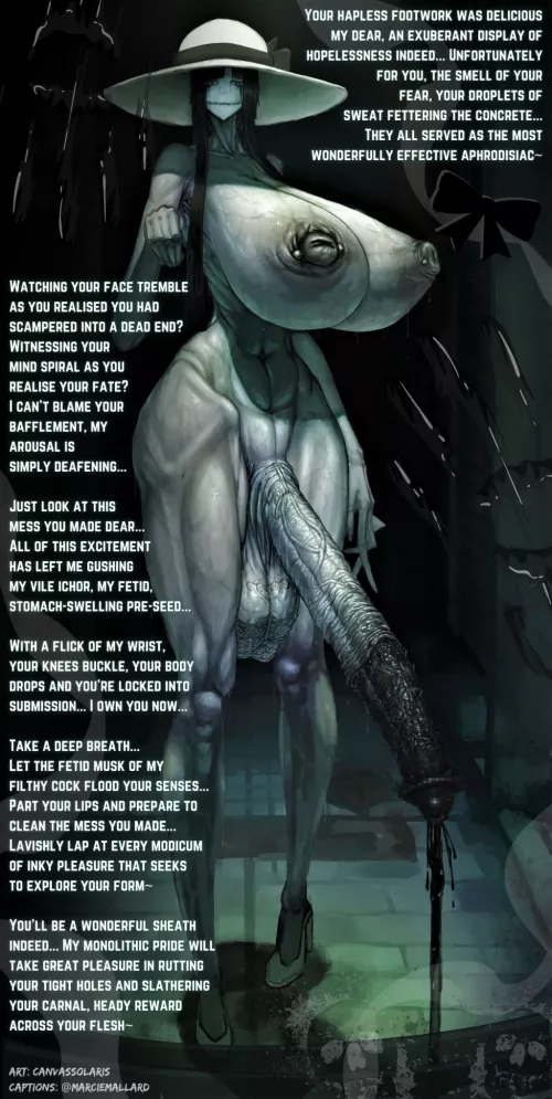 There's no hiding from her...

[Futanari] [POV] [Horror] [Piercings] [Noncon] [Filthy] [Black Sperm] [Barbed Penis] [Credits in Caption]