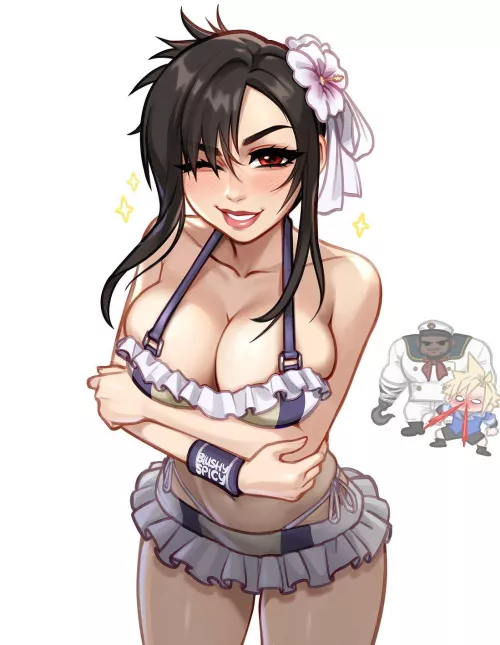 Tifa's swimsuit (blushyspicy)