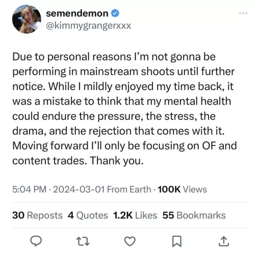 We as a subreddit support this move for Kimmy to focus on her mental health. Get better Kimmy ❤️