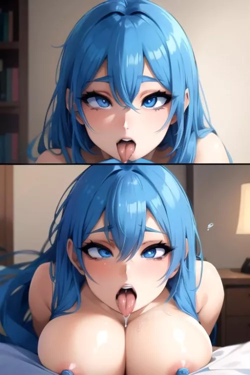 Blue haired girl (OC)