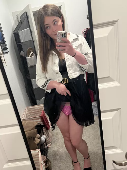 caged and plugged for my date tonight😳🤭