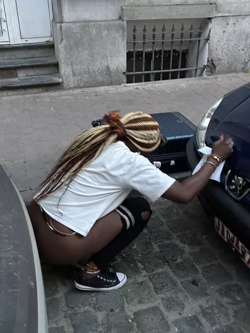 caught pissing in a city street