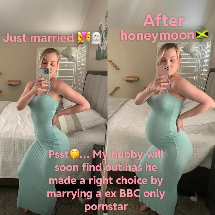 Cheer up hubby, maybe he was just cumming on her face 😂