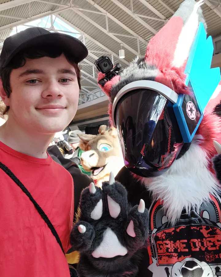 ComicCon was today, and I met some fellow furry friends!