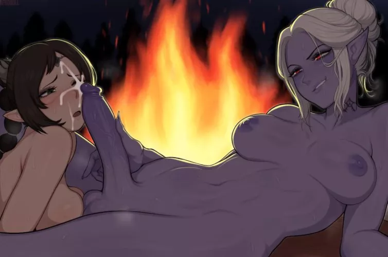 Cum On Face By the Fire