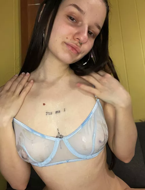 Cum on my boobs please