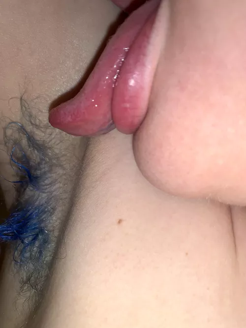 Freshly cleaned from the shower 