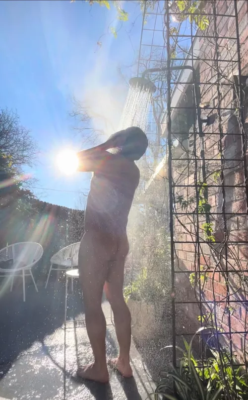 Hot Outdoor Shower