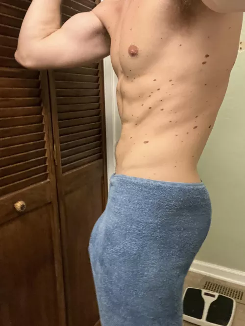 I cleaned up so we could get dirty