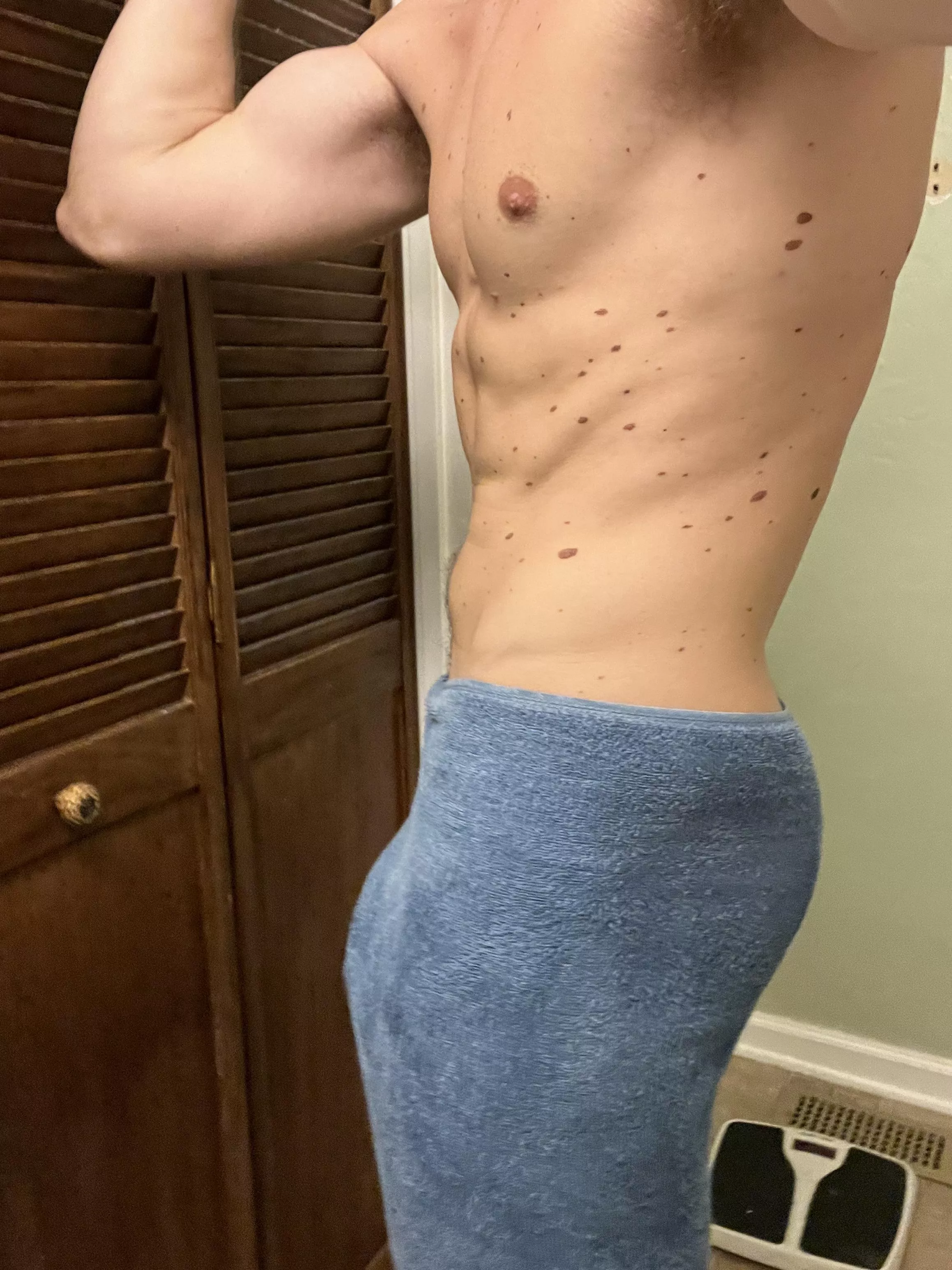 I cleaned up so we could get dirty