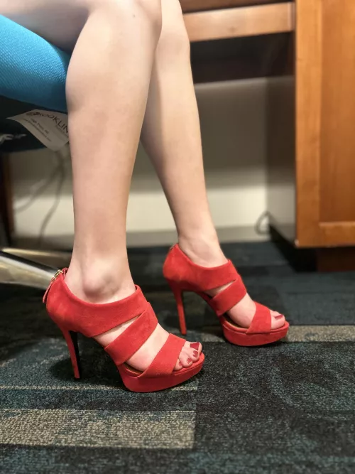 I go big and bold with my heels!