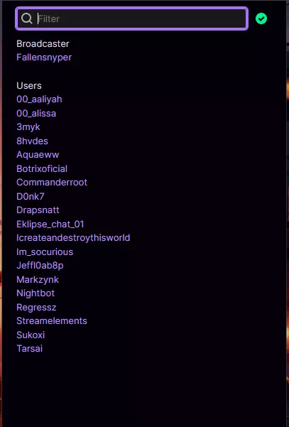 I was view botted awhile and have not stream in over a month how do I get rid of these names in my viewer list.