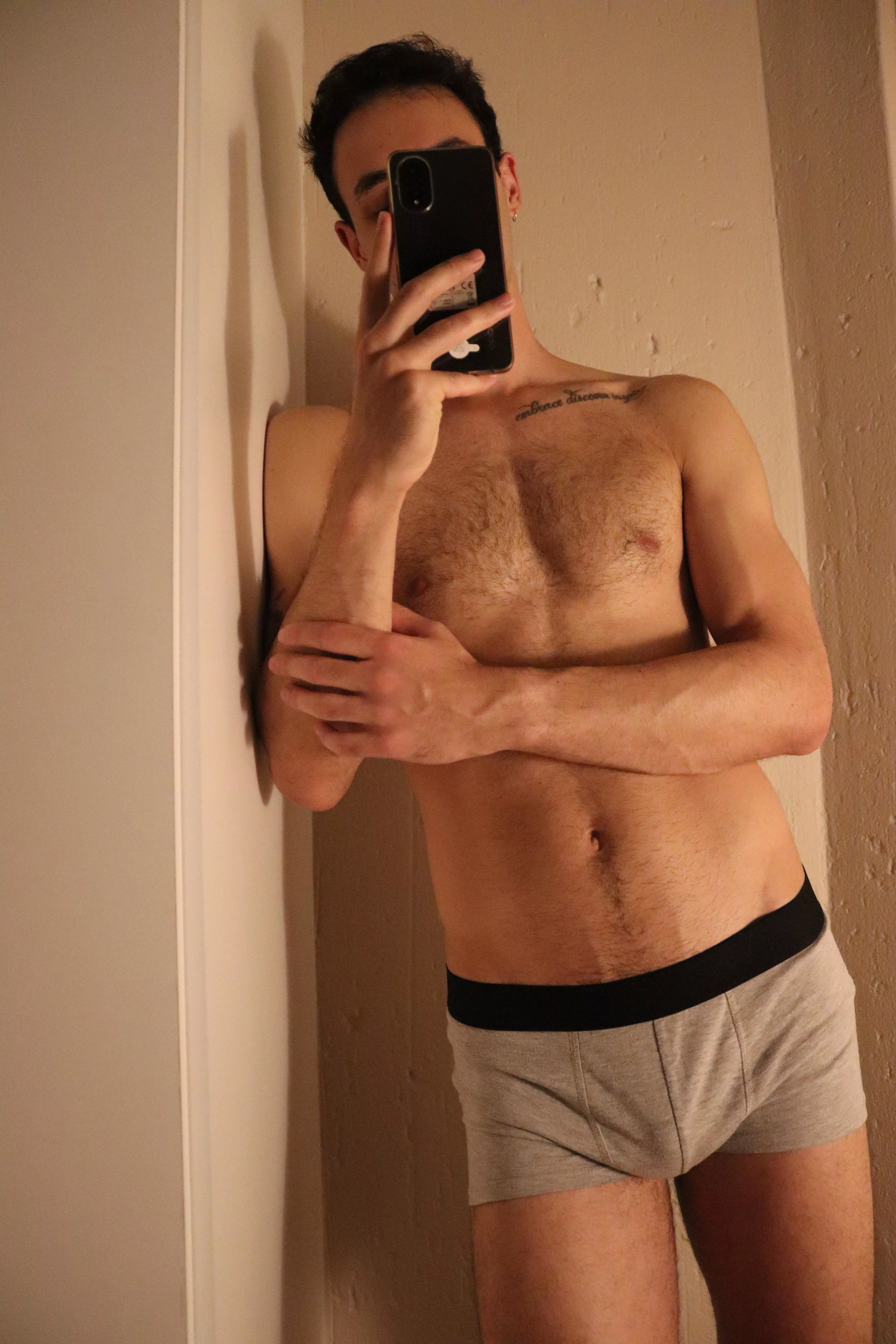 Just basic greys. What underwear would you want to see me in? 