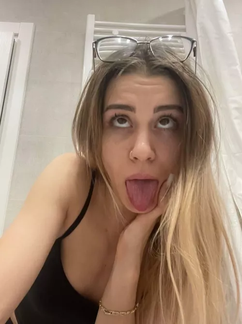 My mouth is ready and waiting for your cum